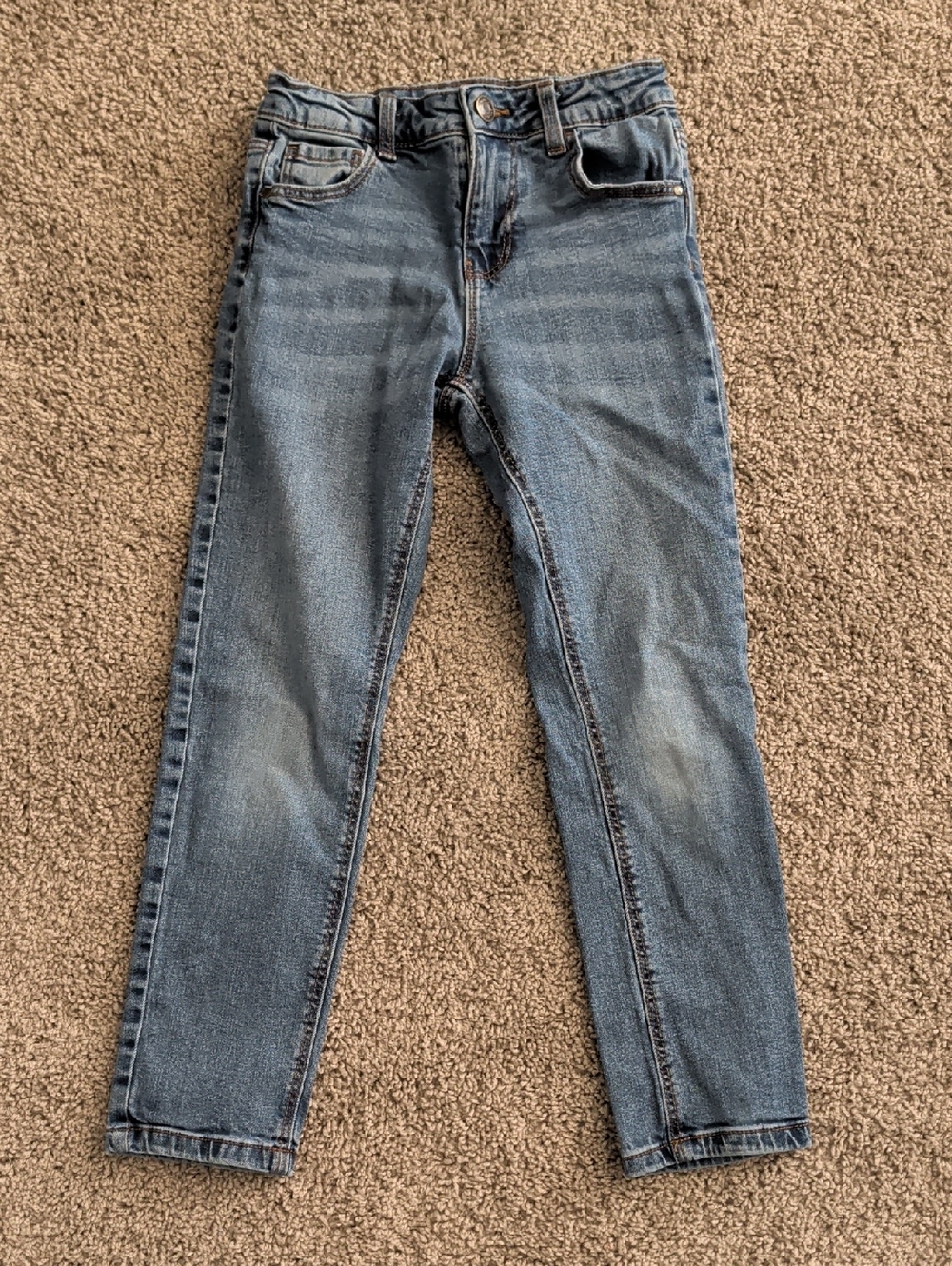 Denim&Co. By Primark Boy's Skinny Jeans in Blue Size 7 -8 Years